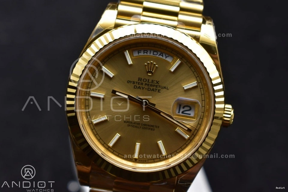 YG THBF 1:1 40 President Day Edition Gold (Gain VR3255 Date on Best 228238 Weight) Dial Bracelet 0801